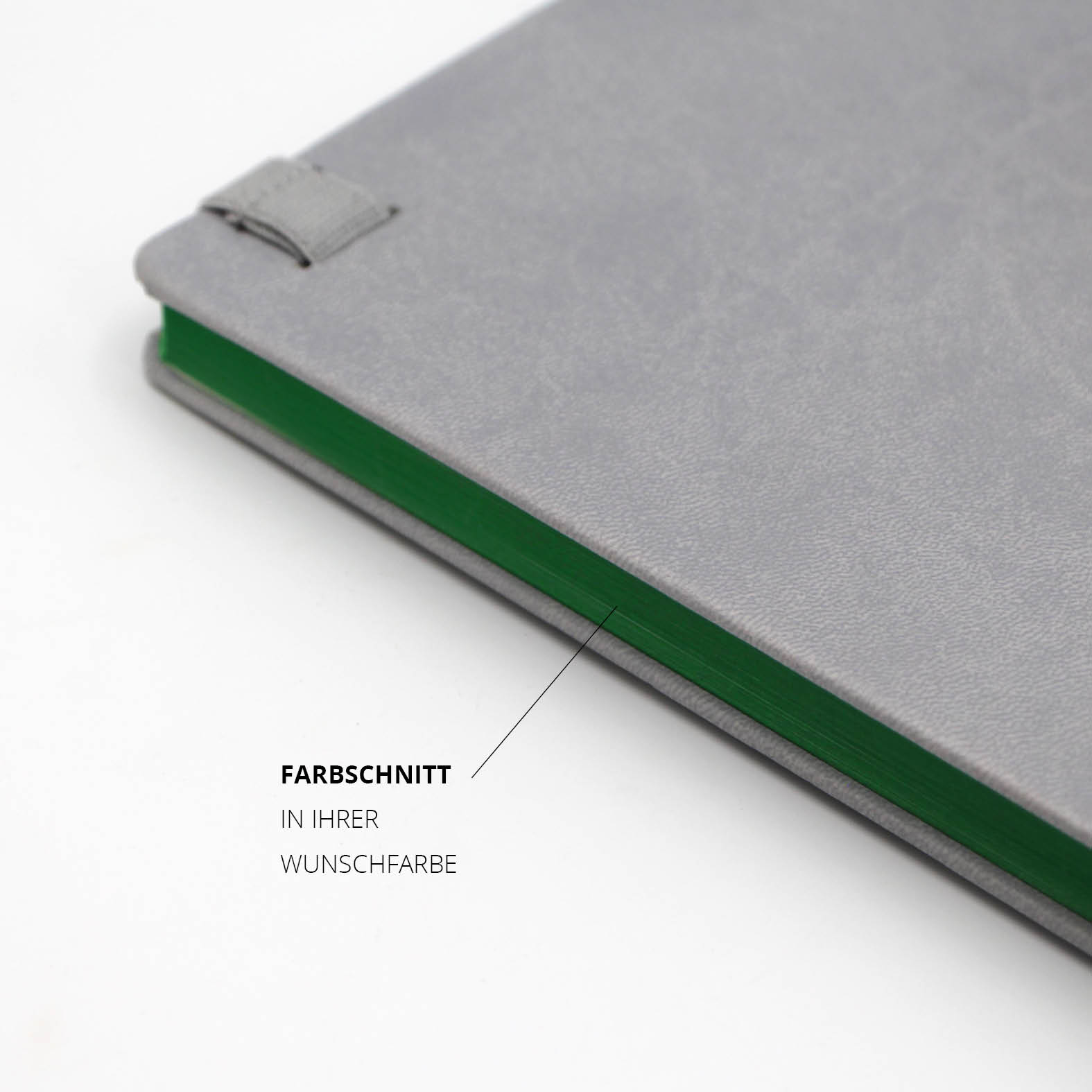 Individueller Farbschnitt des Lanybook® Pro A5 in abgestimmter Wunschfarbe